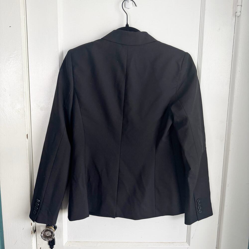 J. Crew Classic Bi Stretch Wool Blazer Single Breasted Button Academia 6 Black - Picture 11 of 13